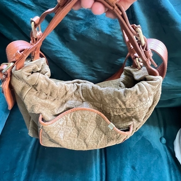 ANTHROPOLOGIE SCHULER & SONS PHILADELPHIA PEBBLED LEATHER SATCHEL CROSSBODY BAG - Picture 6 of 10